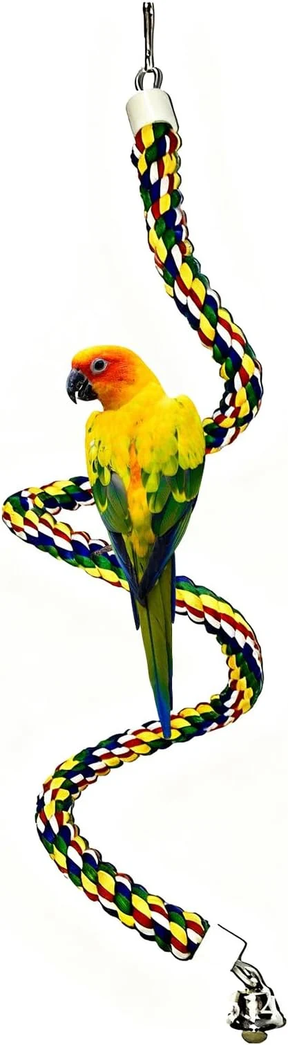 Fashionable Bird Rope Perch Birds Swing Set Authentic