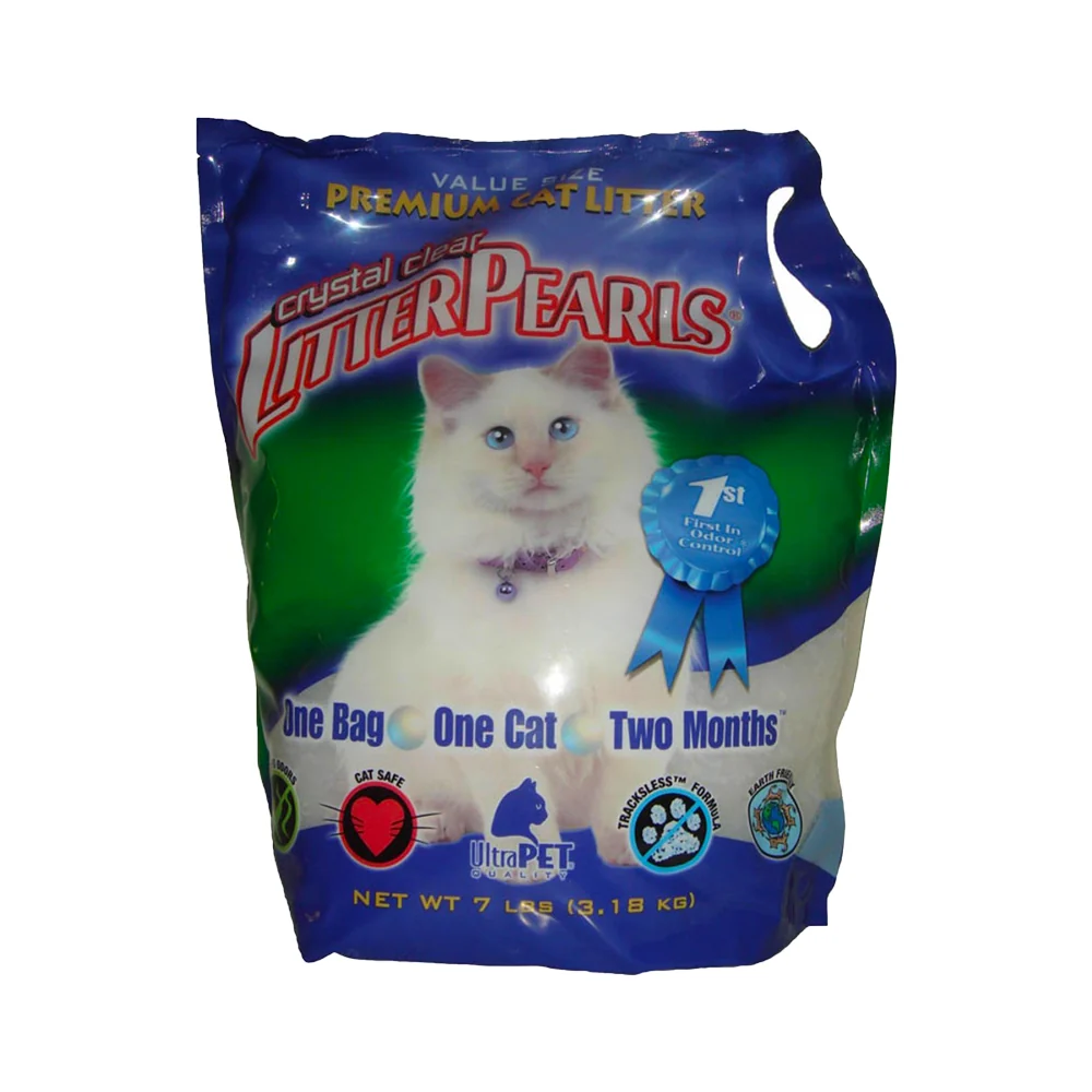 Sophisticated Ultra Pet Litter Pearls Crystal Clear Cat Litter 7-lb Breathable