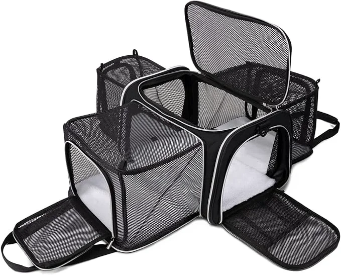 Flexible BAGLHER Cat Carrier Bag Airline Pet Carrier Soft Side Pet Travel 5 First-Class
