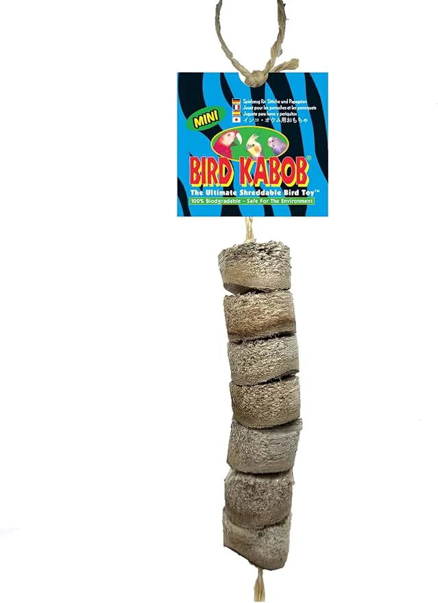 Expertly Made Bird Kabob Pet Mini Shreddable Bird Toy Selected