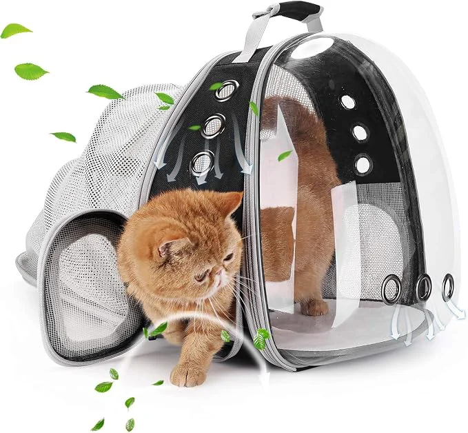 First-Class Lollimeow Cat Carrier Backpack Expandable Bubble Pet Carrier Superior