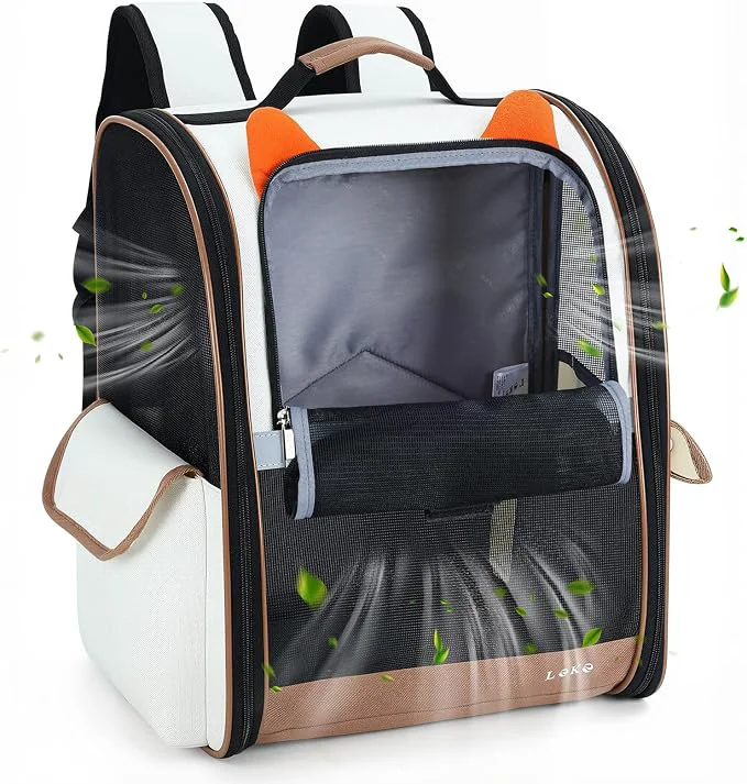 Efficient Lekereise Ventilated Dog Backpack Carriers Cat Carrier Backpacks Clean