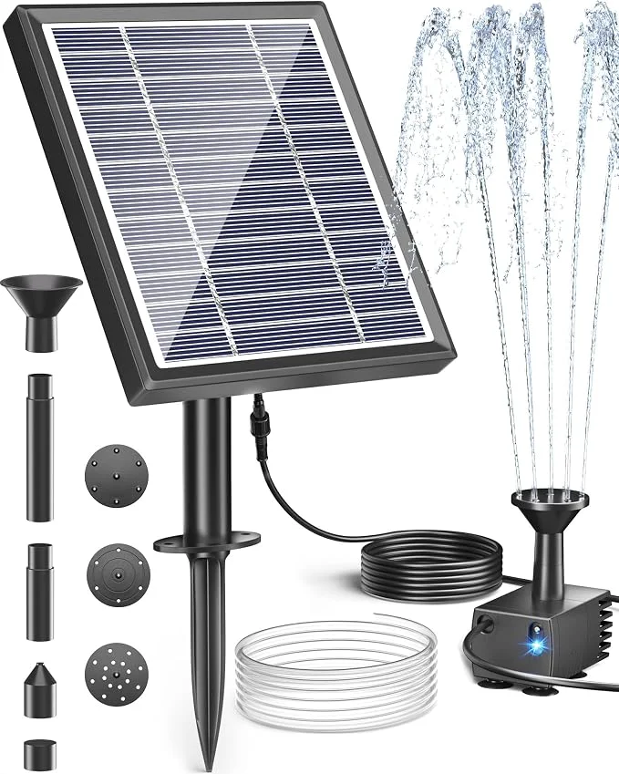 Proven Biling Solar Fountain for Bird Bath Solar Panel Kit Outdoor Solar Water Pump User-Friendly