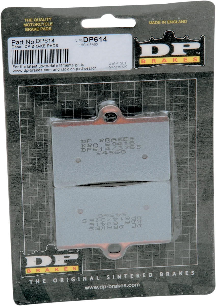 Prestigious DP BRAKES Standard Brake Pads DP614 Solid