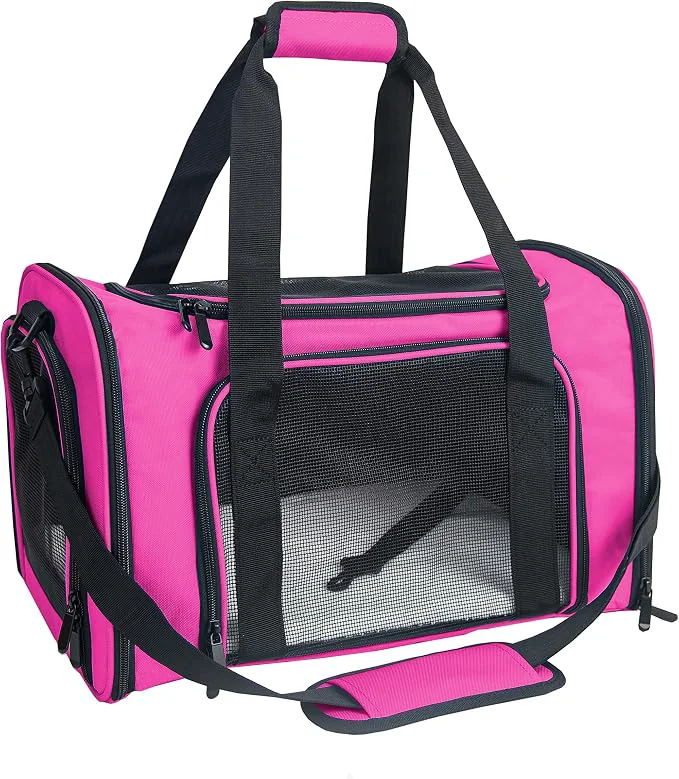 Professional Soft Sided Carrier for Small Medium Cats Dogs TSA Airline Collapsible Official