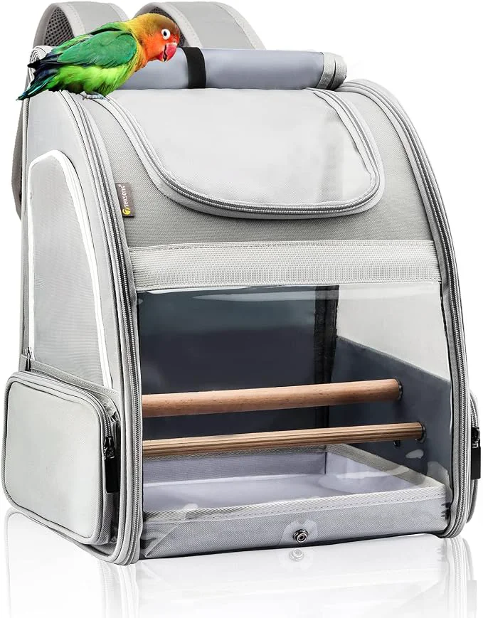 Certified Texsens Bird Carrier Backpack Reusable