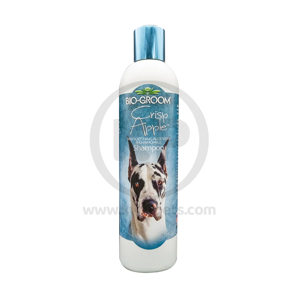 Natural Bio-Groom Crisp Apple Aloe Vera Chamomile Dog Shampoo 12-oz Efficient