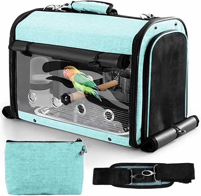 Clean Sanmoncare Bird Carrier Bag Cockatiel Travel Cage Safe