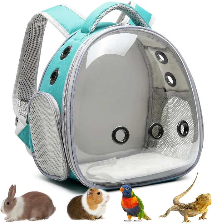 Natural Portable Travel pet Backpack Carrier Hamster Bag Guinea Pig Bird Small Dog cat Responsible