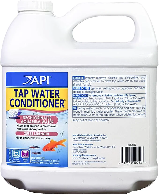 Healthy API TAP WATER CONDITIONER Aquarium Water Conditioner Long-Lasting