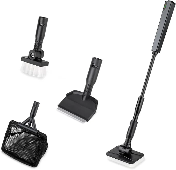 Pure hygger Small Aquarium Cleaning Tools 4 in 1 Fish Tank Cleaner Kit Sustainable
