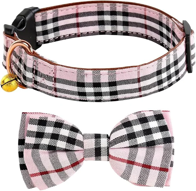 Superior Yizepet Dog Collar with Bow Tie- Adjustable pet Collar Relaxed