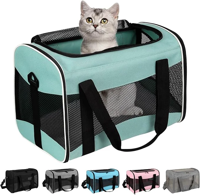 Authentic Cat Carrying Case Pet Dog Carrier Soft-Sided Cat Bag Airline Pet Selected