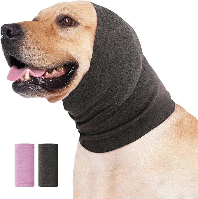 Proven Nanaki Quiet Dog Head Cover- No Shake Ear Wrap Headband Calming Hoodie for Dogs Snood Pet Ear Protector Cover Muffs for Anxiety Relief Noise Protection Grooming BathingAbout ThisOverview First-Class