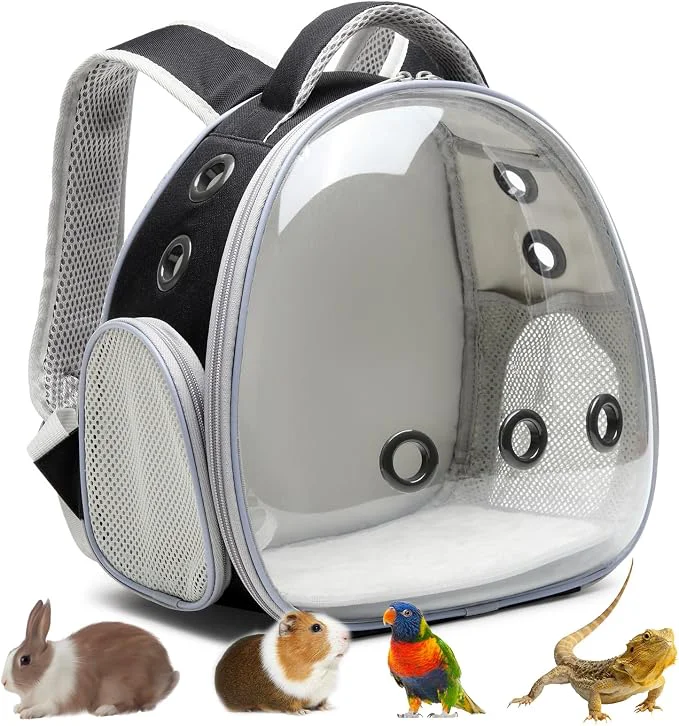 Flexible Portable Travel pet Backpack Carrier Hamster Bag Guinea Pig Bird Small Dog cat Verified