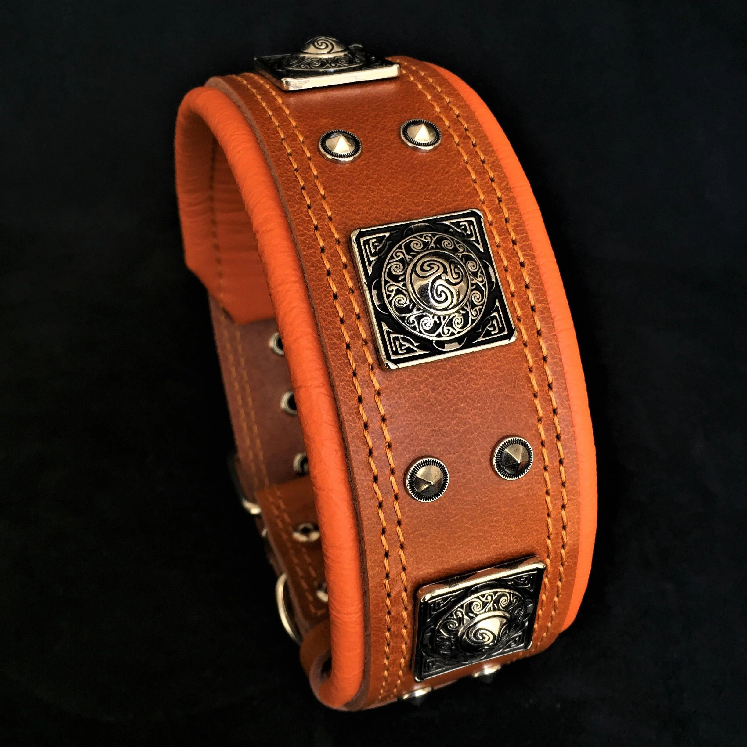 Environmentally Friendly The Eros collar 2.5 inch wide Brown User-Friendly