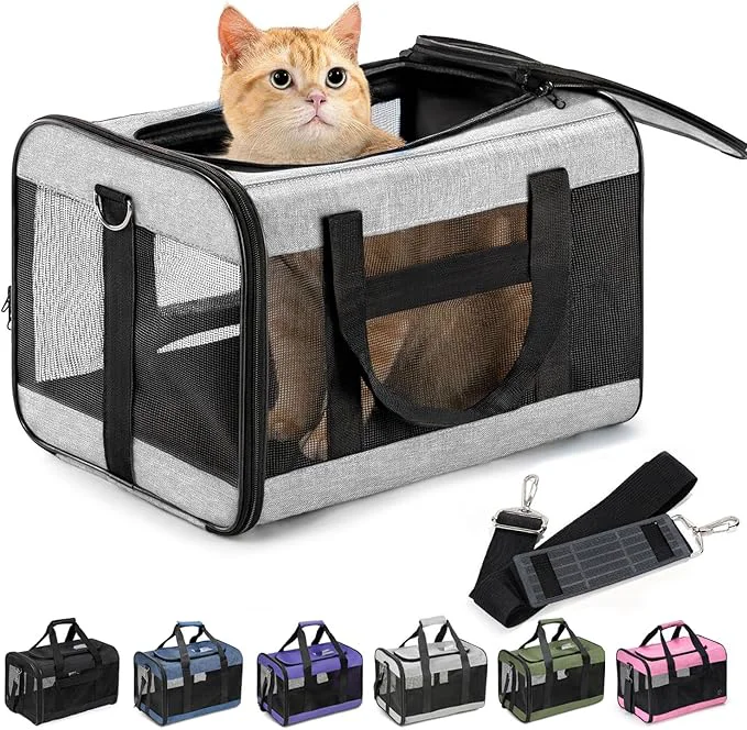 Authentic Cat Carrier Airline Soft-Sided Dog Carrier Safe