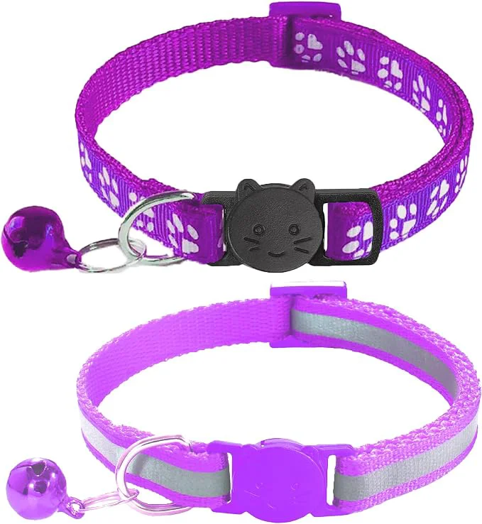 Traditional 2 Pack Breakaway Cat Collars Reliable