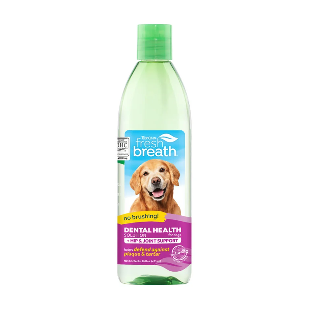 Superior TropiClean Fresh Breath Oral Care Water Additive Plus Hip Joint for Dogs 16-oz Optimized