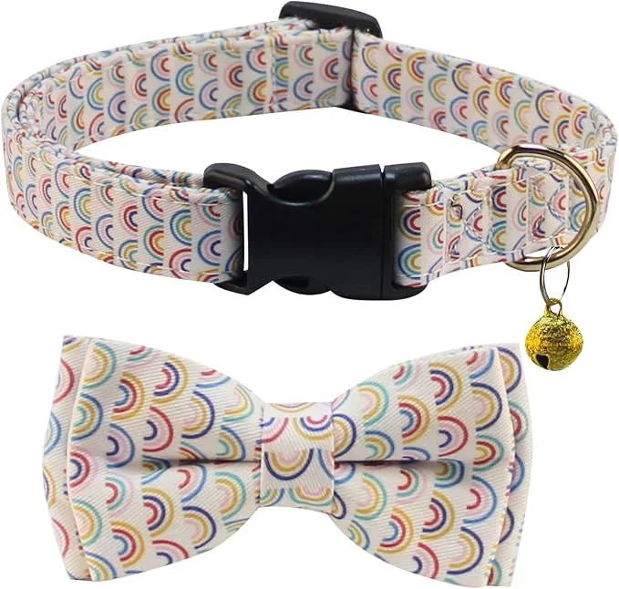 World-Class Yizepet Dog Collar with Bow Tie- Adjustable pet Collar Expertly Made
