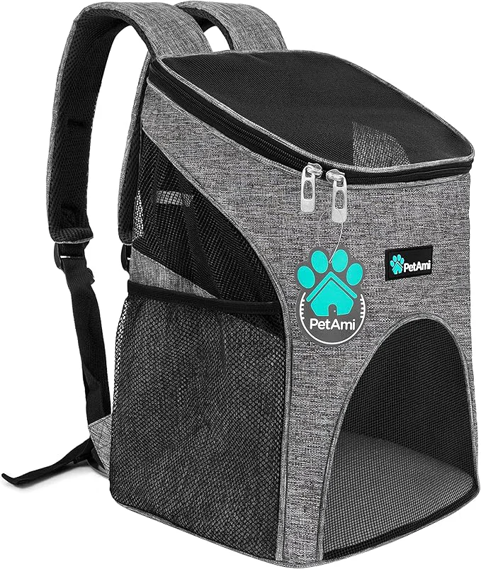 Optimized PetAmi Small Dogs and Cat Backpack Carrier Airline Pet Backpack Selected