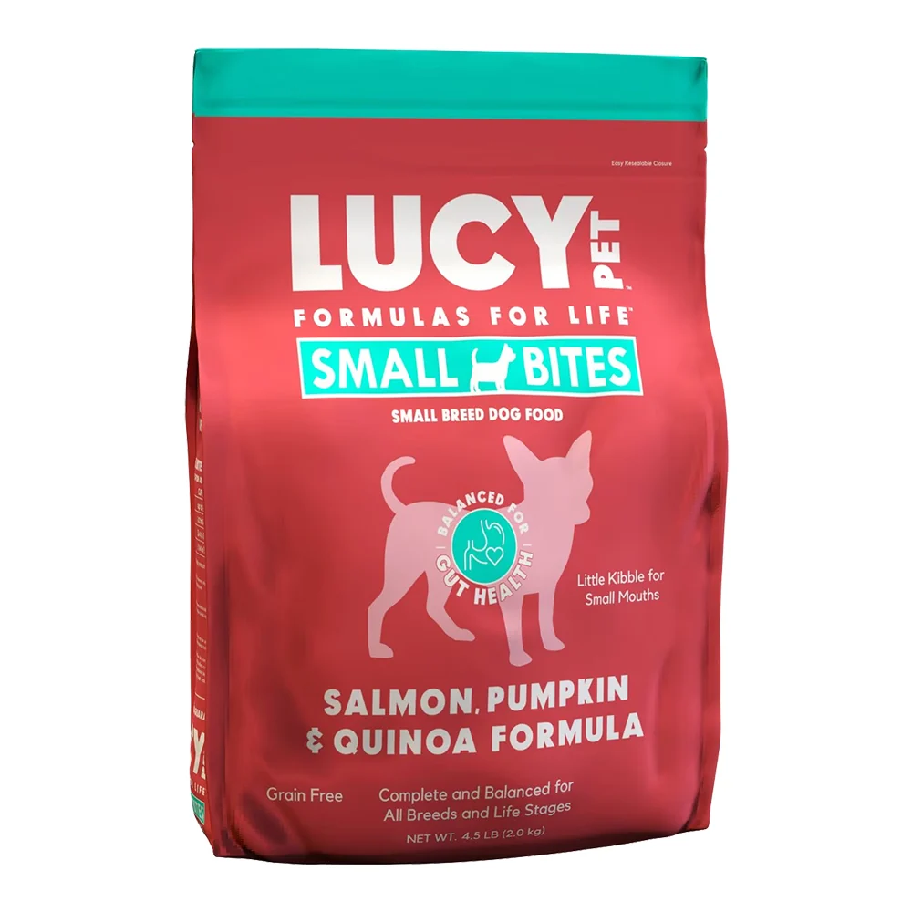 Artisan Lucy Pet Products Grain- Small Bites Small Breed Dry Dog Food Salmon Pumpkin Quinoa 4.5-lb Modern
