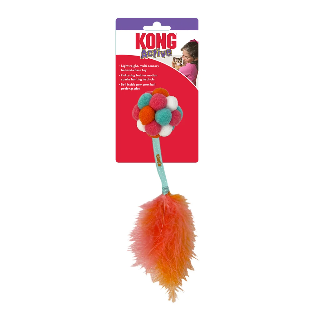 Stylish KONG Active Bubble Ball Cat Toy Assorted One Size Solid