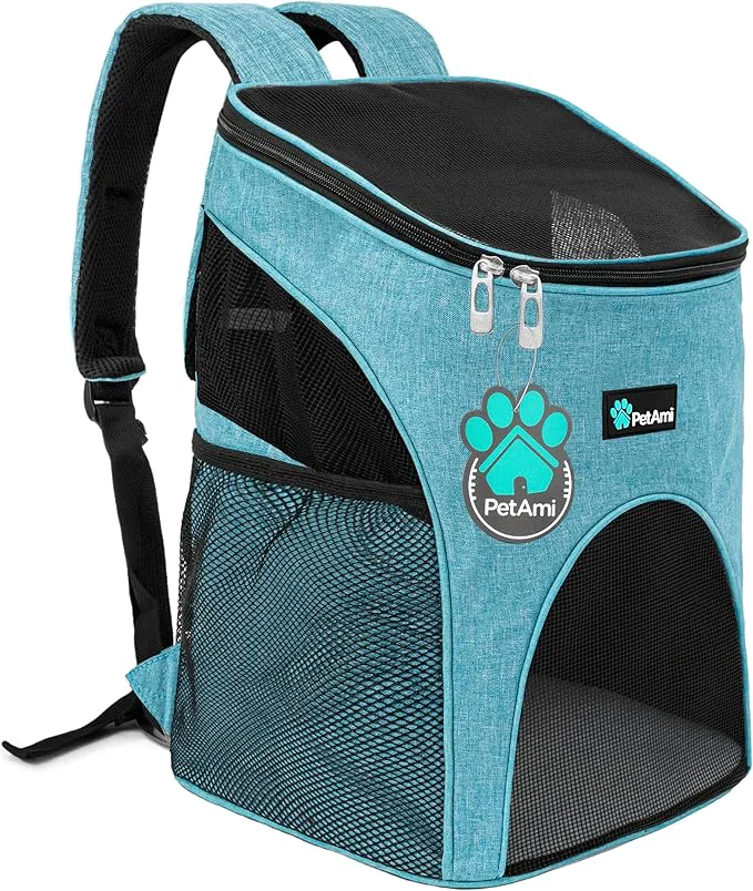 Environmentally Friendly PetAmi Small Dogs and Cat Backpack Carrier Airline Pet Backpack Premium