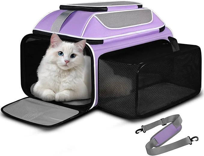 Fast Petskd Top and Side Expandable Pet Carrier 19x13x9 Inches Southwest Allegiant Fine Crafted