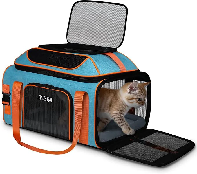 Fashionable Petskd Top-Expandable Pet Carrier 19x13x9 Inches Southwest Allegiant Airlines Expertly Made