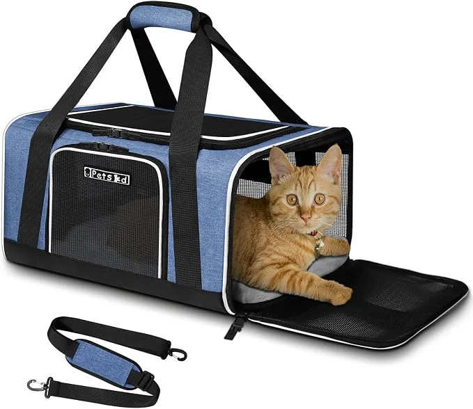 Traditional Petskd Pet Carrier 17x11x9.5 Alaska Airline Pet Travel Carrier Bag Luxury