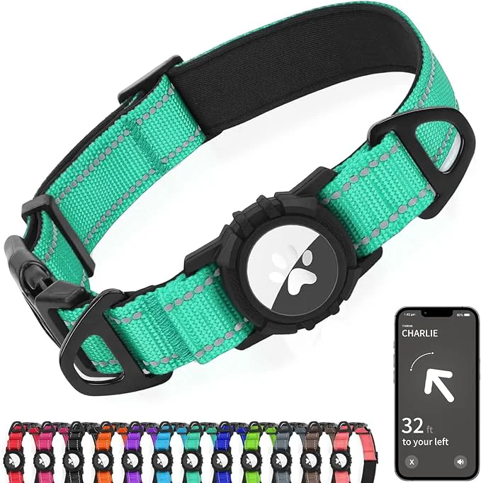Verified Joytale Airtag Dog Collar Reflective Pet Collar Fast