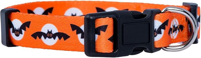 Trendy Native Pup Halloween Dog Collar- Spooky Fall Themed Horror Costume Collars- Smart