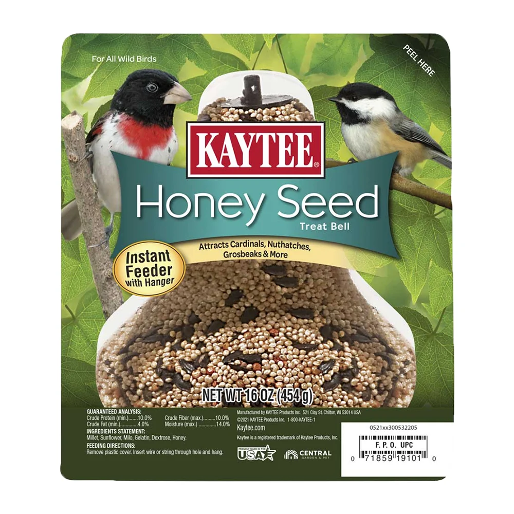Efficient Kaytee Honey Seed Wild Birds Treat Bell 1-lb Environmentally Friendly