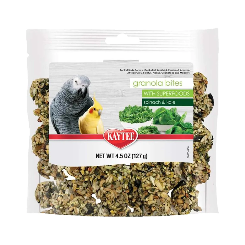 Selected Kaytee Granola Bites with Superfoods Spinach Kale Pet Bird Treats 4.5-oz Smart