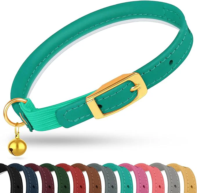 World-Class OOPSDOGGY Rolled Leather Cat Collar Consistent