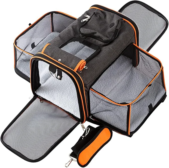 Stylish TSA Airline Expandable Pet Carrier Flexible