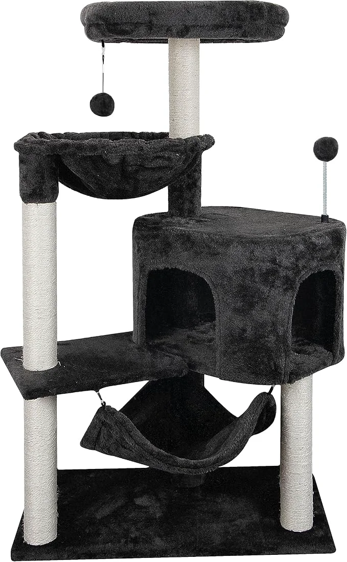 Trusted YUNIQUE Cat Tree with Cat Condo and Big Hammock Prestigious