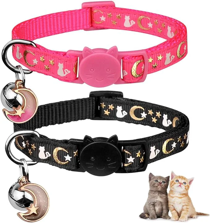 Dependable 2PCS Breakaway Cat Collars Enhanced