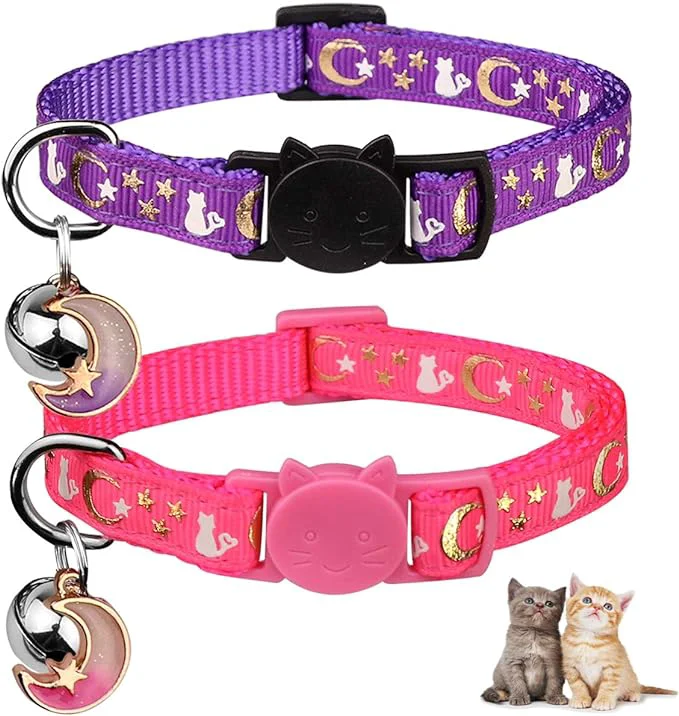 Superior 2PCS Breakaway Cat Collars Safe