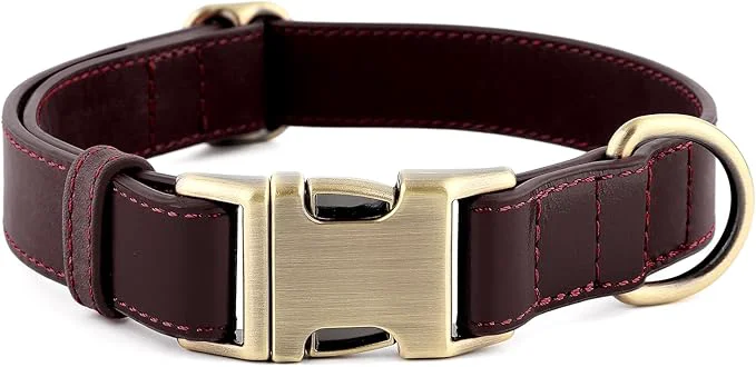 Superior Plutus Pet Leather Dog Collar – Adjustable Pet Collar Original
