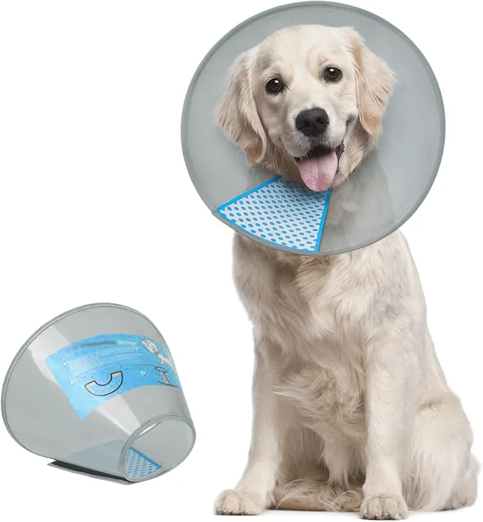 Breathable Supet Dog Cone Collar to Stop Licking Elizabeth Recovery Collar After Surgery Fashionable