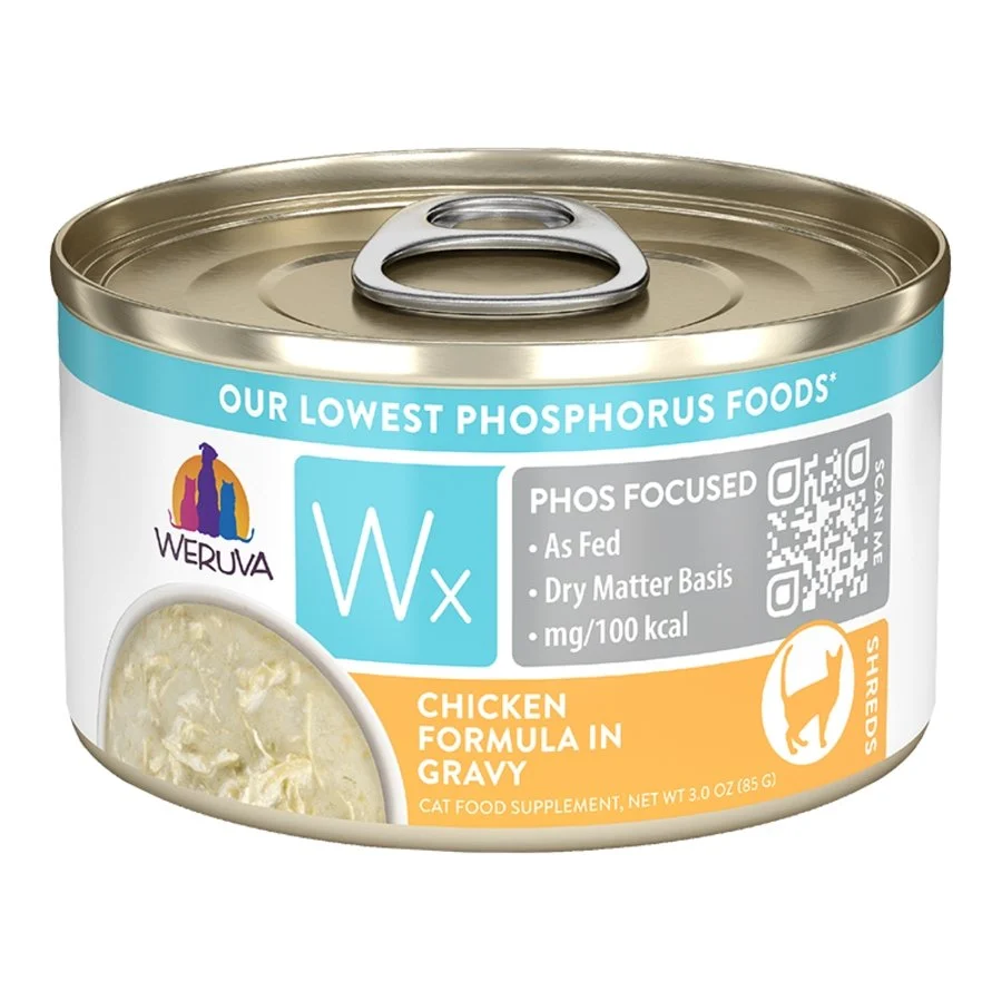 Carefully Designed Weruva Wx Phos Focused Wet Cat Food Chicken Formula in Gravy 3-oz Breathable