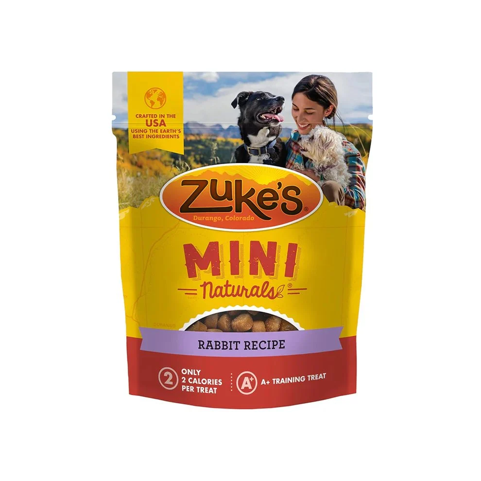 Convenient Zuke's Mini Naturals Training Dog Treats Rabbit Recipe 1-lb Traditional