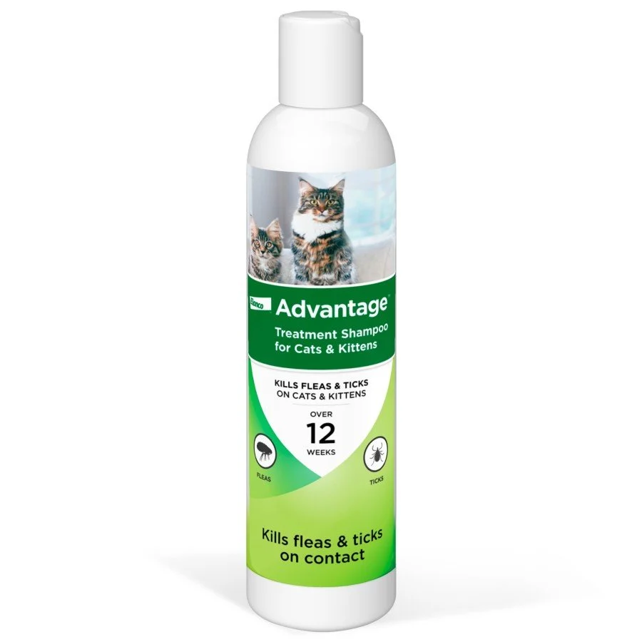 Enhanced Elanco Advantage Flea Tick Shampoo for Cats Kittens 8-oz Top-Quality