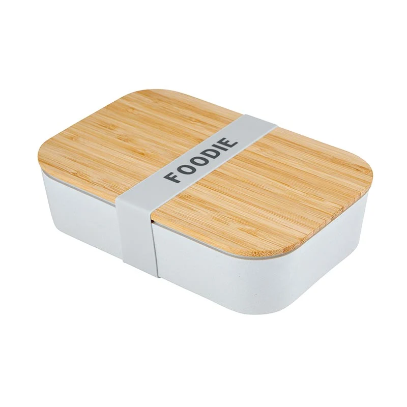 Dependable Pack of 3 Foodie Bamboo Lunch Box in Gray Eco-Friendly and Sustainable 7.5 x 5 x 2 Premium