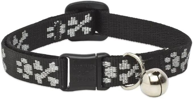 Refined LupinePet s 1 2 Bling Bonz Cat Safety Collar Green