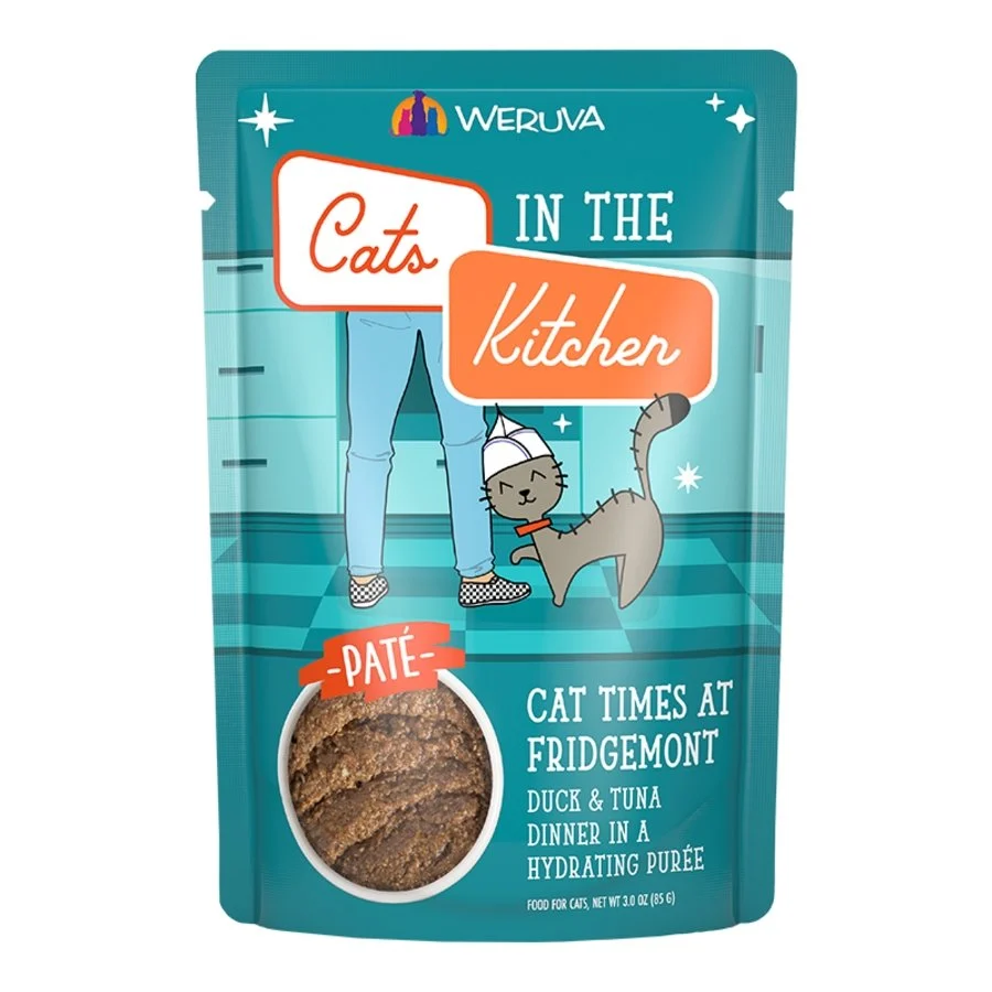 Optimized Weruva Cats in the Kitchen Cat Times At Fridgemont Paté Wet Cat Food Duck Tuna Dinner in a Hydrating Purée 3-oz Unique
