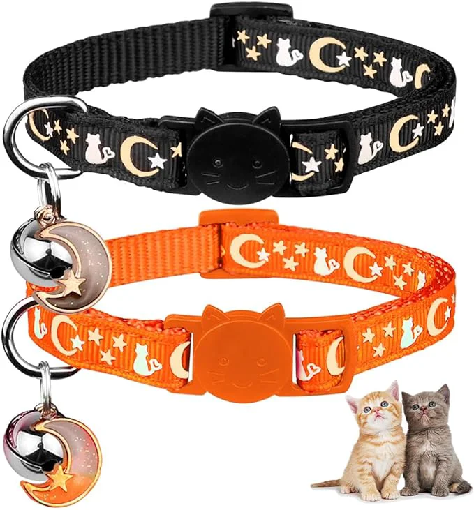 Traditional 2PCS Breakaway Cat Collars Carefully Designed