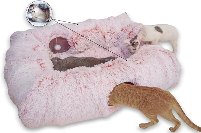 Reliable XxingSheep 4 Cave Shuttled XL Cat Tunnel Bed Trendy
